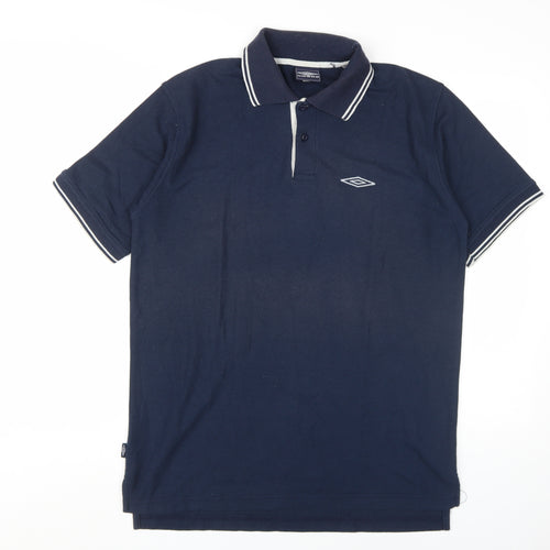 Umbro Men's Blue XL Collared Performance Polo