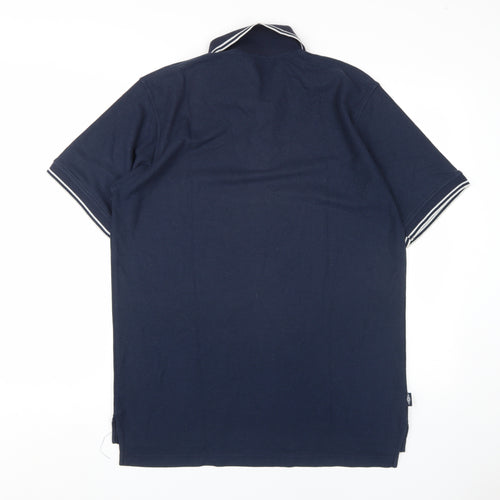 Umbro Men's Blue XL Collared Performance Polo