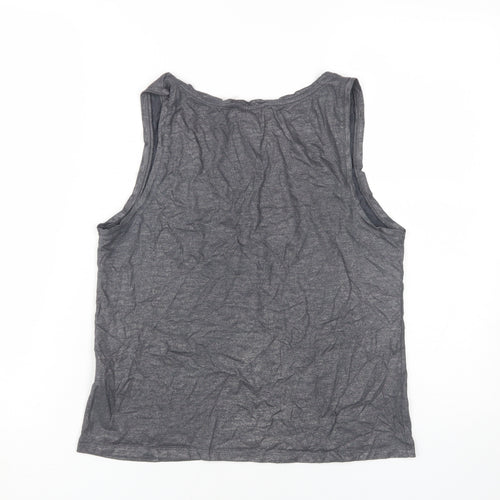 Mint Velvet Women's Grey Scoop Neck Tank Top Size 12