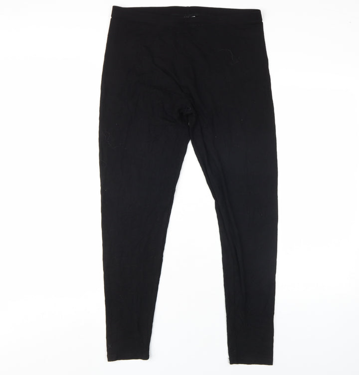Collusion Women's Black Leggings Size 16 Basic Essential