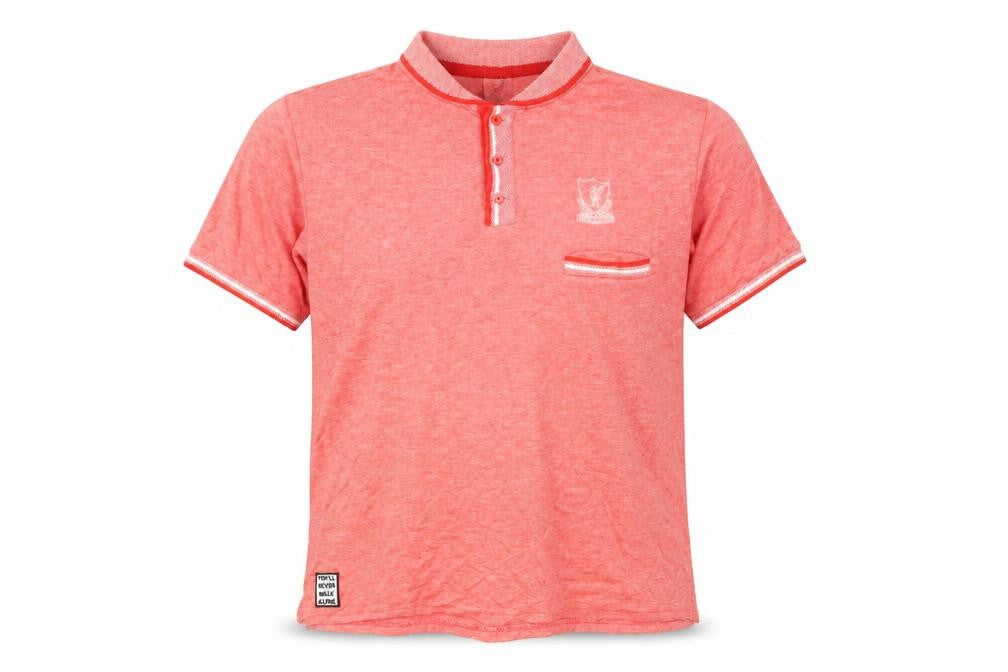 L.F.C Men's Red Medium Polo Shirt, Short Sleeve, Logo Accent