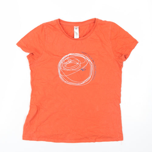 B&C Collection Women's Orange T-Shirt - S Short Sleeve