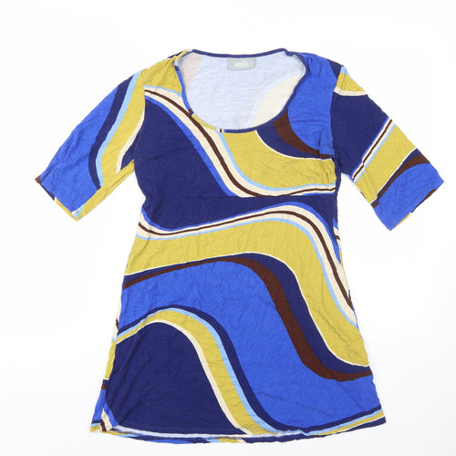 Wallis Women's Blue Geometric Tunic, Size 12