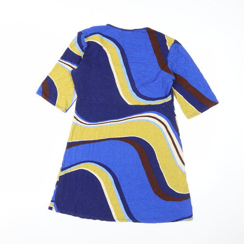 Wallis Women's Blue Geometric Tunic, Size 12