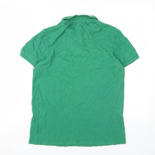 Topman Men's Green M Polo Shirt Regular Fit