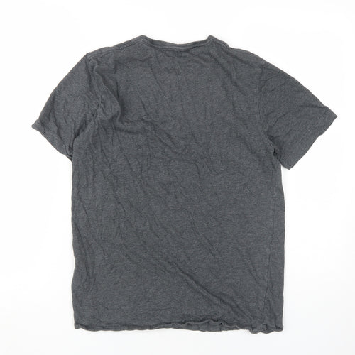 John Lewis Men's Grey Cotton T-Shirt - Size S