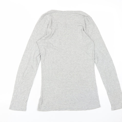 Ethel Austin Women's Grey Long Sleeve Top, Size 12