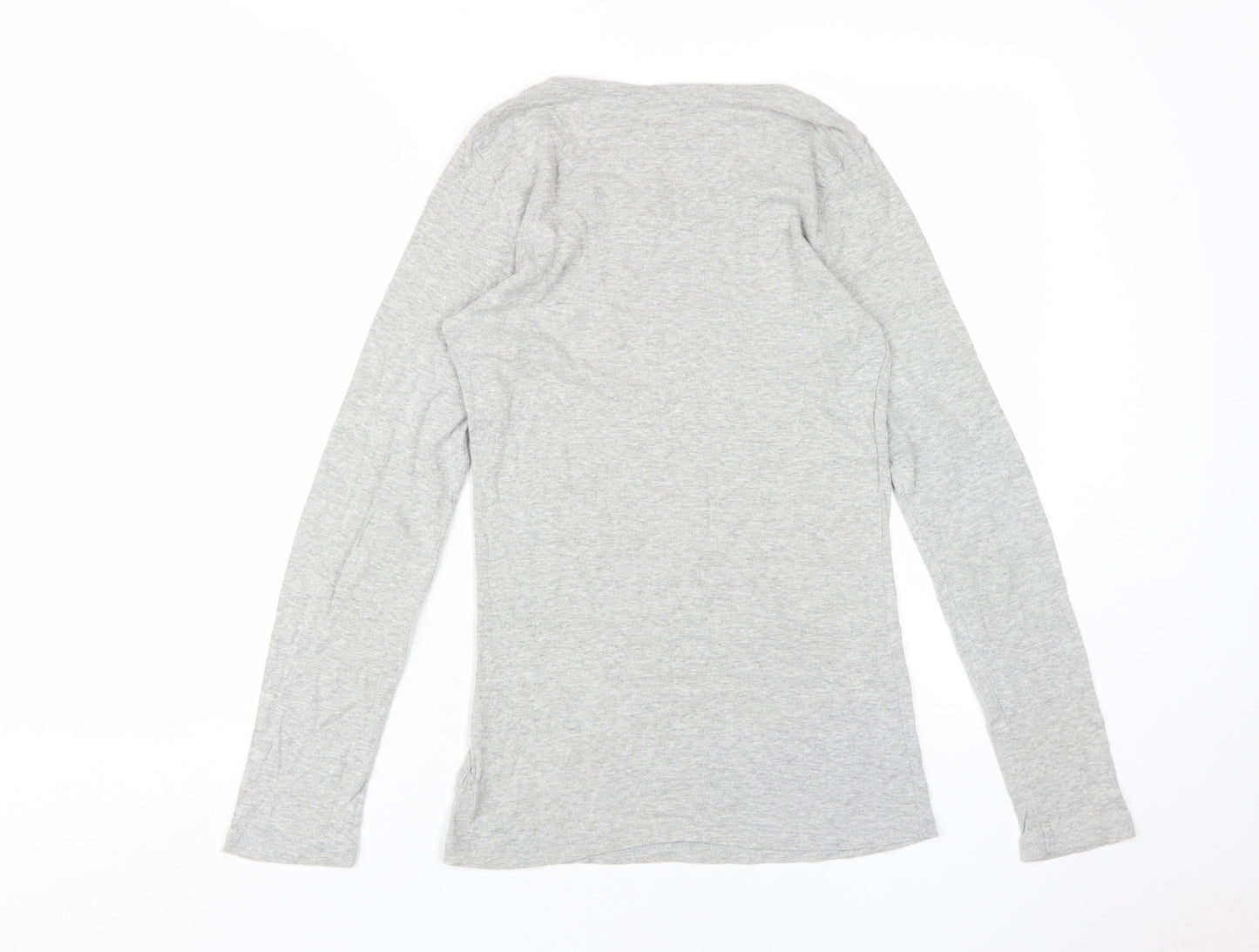 Ethel Austin Women's Grey Long Sleeve Top, Size 12