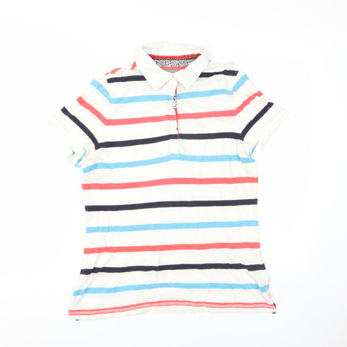 Marks and Spencer Women's Multicoloured Striped Polo