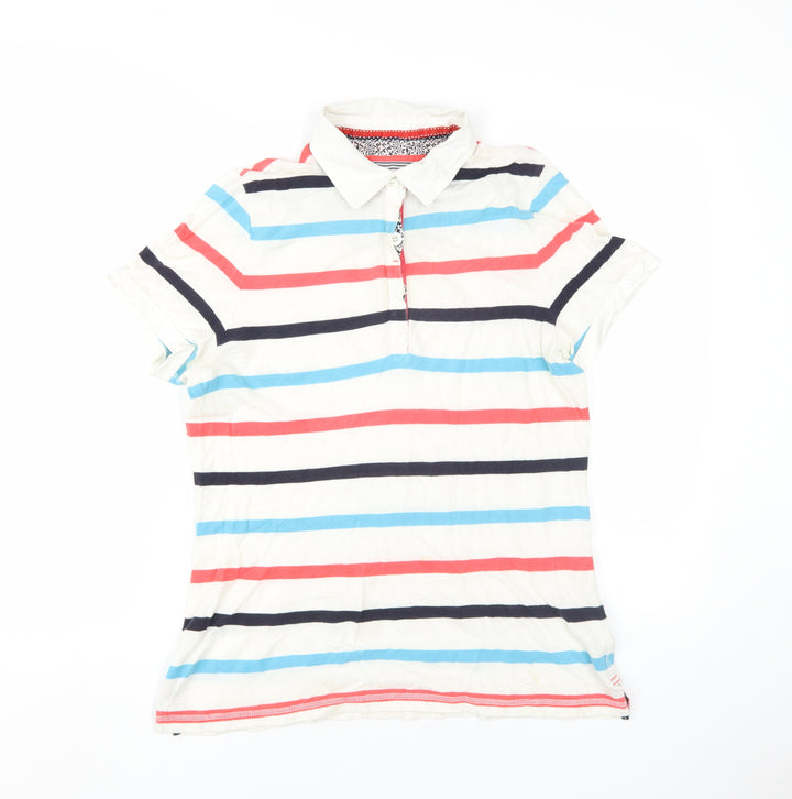 Marks and Spencer Women's Multicoloured Striped Polo