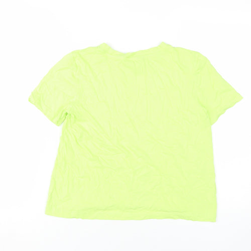 Zara Women’s Green Basic T-Shirt - Size S Casual