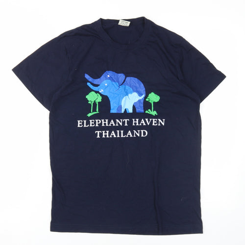 Collon Unisex Blue Elephant T-Shirt M Casual