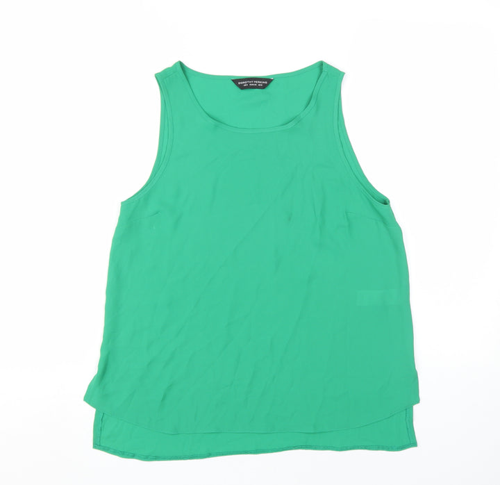 Dorothy Perkins Women's Green Tank Top, UK 8, Casual Style