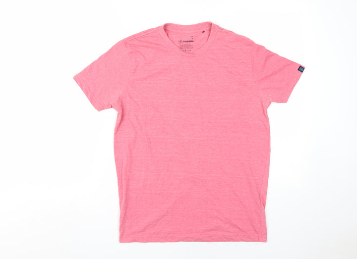 bradFORD Men's Pink Crew Neck Short Sleeve T-Shirt S