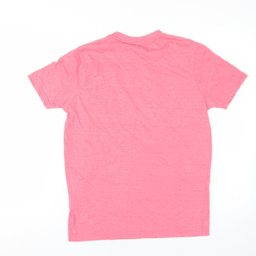 bradFORD Men's Pink Crew Neck Short Sleeve T-Shirt S