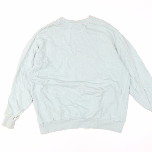 Reclaimed Vintage Blue Graphic Pullover Sweatshirt S