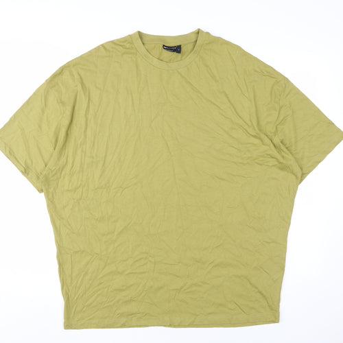 ASOS DESIGN Men's Green Cotton T-Shirt, Medium, Classic Style