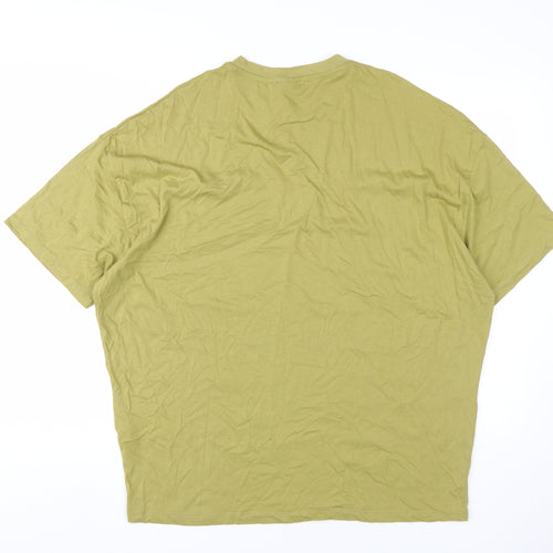 ASOS DESIGN Men's Green Cotton T-Shirt, Medium, Classic Style
