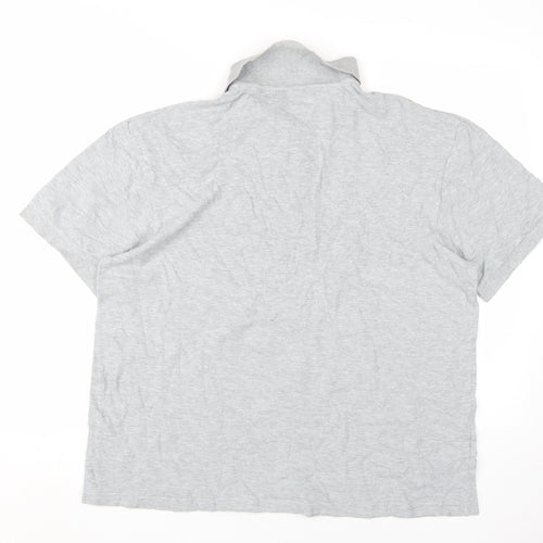Easy Men's Grey Short Sleeve Polo Shirt - L