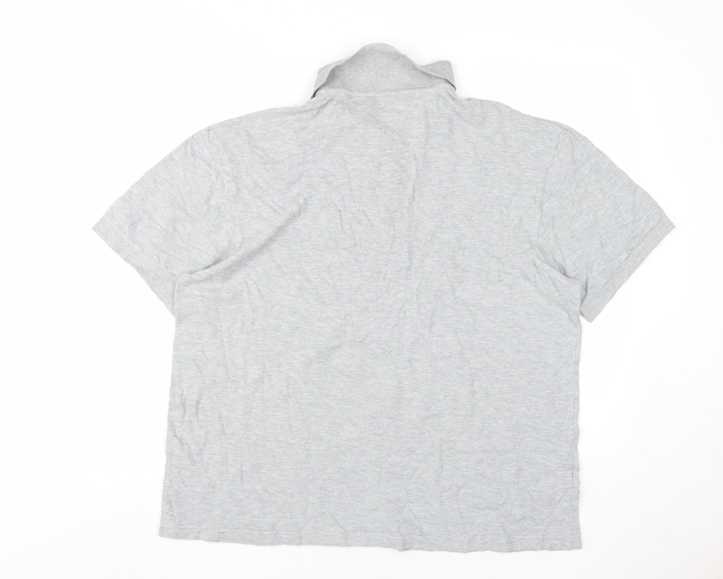 Easy Men's Grey Short Sleeve Polo Shirt - L
