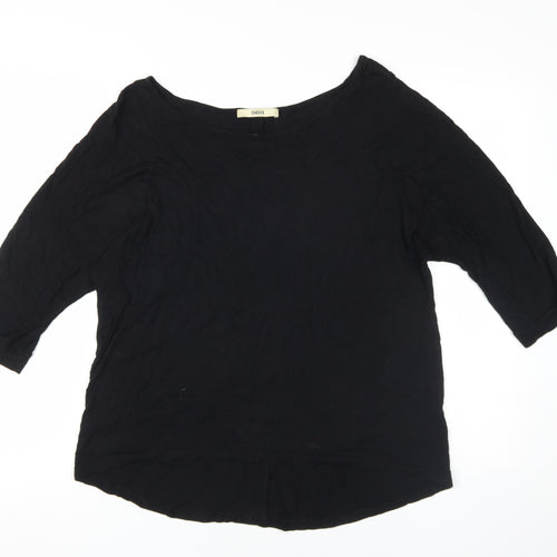 Oasis Women's Black Basic Blouse Size L