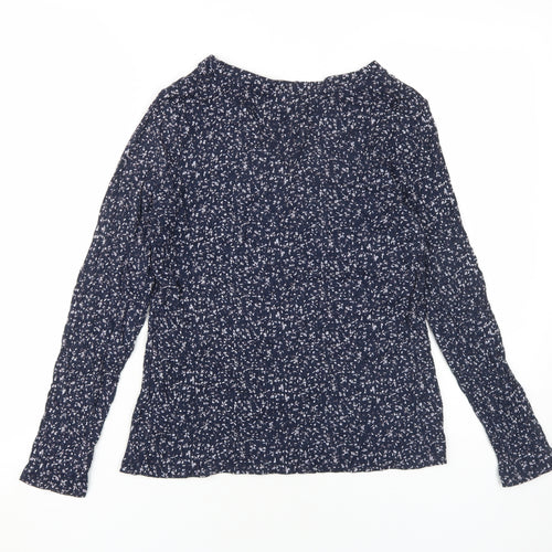 Marks and Spencer Women's Blue Floral Blouse Size 12