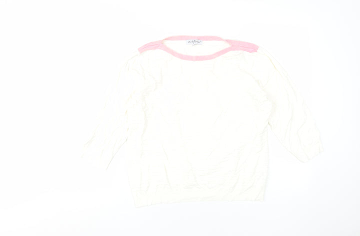 Mudflower Women's Ivory Jumper L 3/4 Sleeve