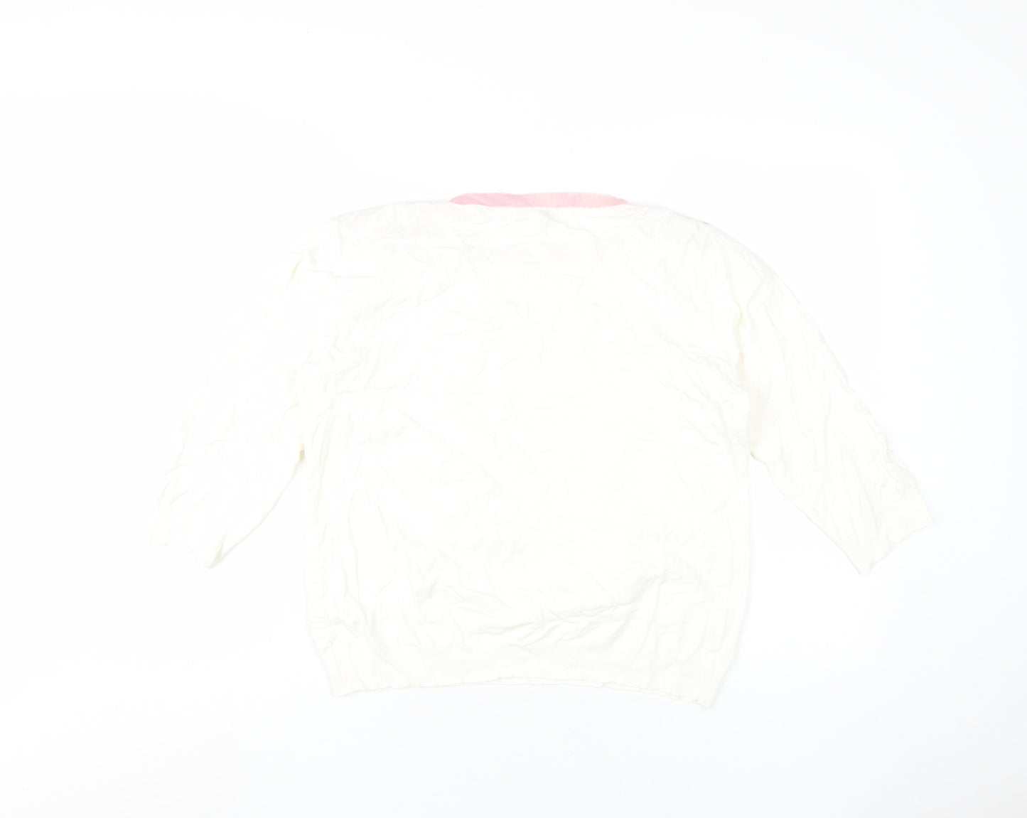Mudflower Women's Ivory Jumper L 3/4 Sleeve