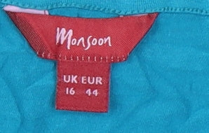 Monsoon Women's Blue Camisole Tank Top UK 16