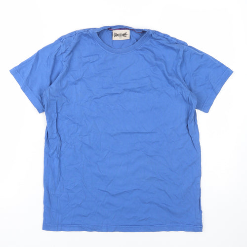 BINI Boys Blue Cotton Basic T-Shirt, Regular Fit, Size 12 Years
