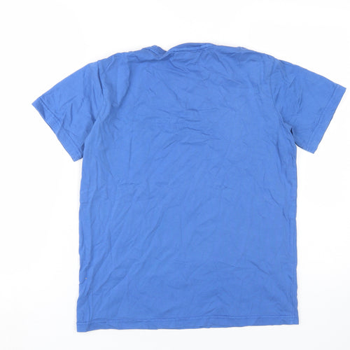 BINI Boys Blue Cotton Basic T-Shirt, Regular Fit, Size 12 Years