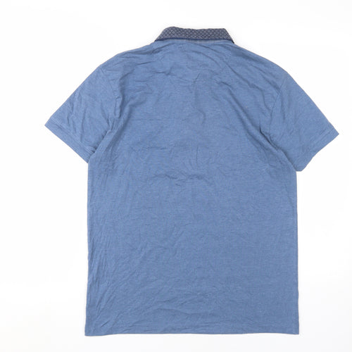 Steel & Jelly Men's Blue Polo Shirt M, Short Sleeve Casual