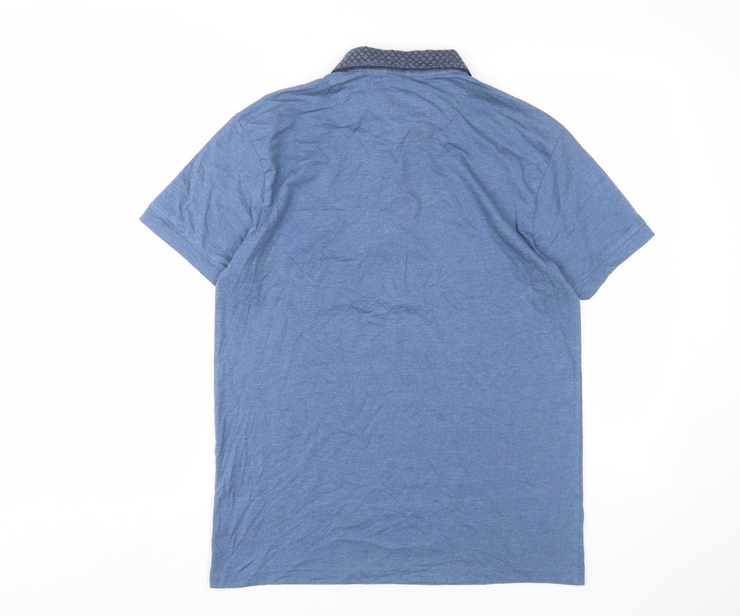 Steel & Jelly Men's Blue Polo Shirt M, Short Sleeve Casual