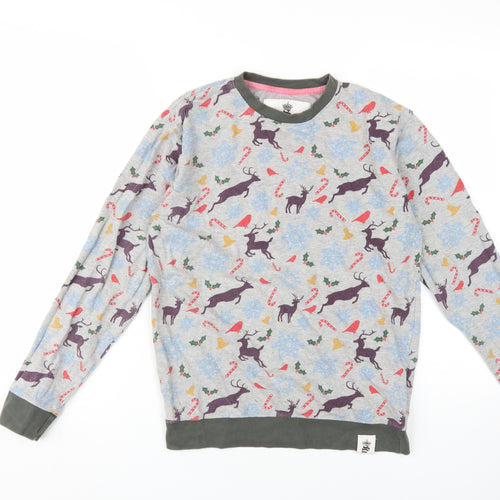 Soulstar Unisex Grey Christmas Sweatshirt M