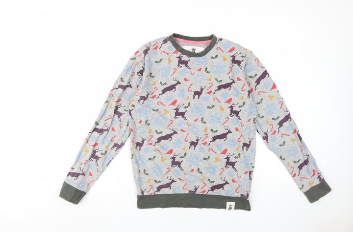 Soulstar Unisex Grey Christmas Sweatshirt M