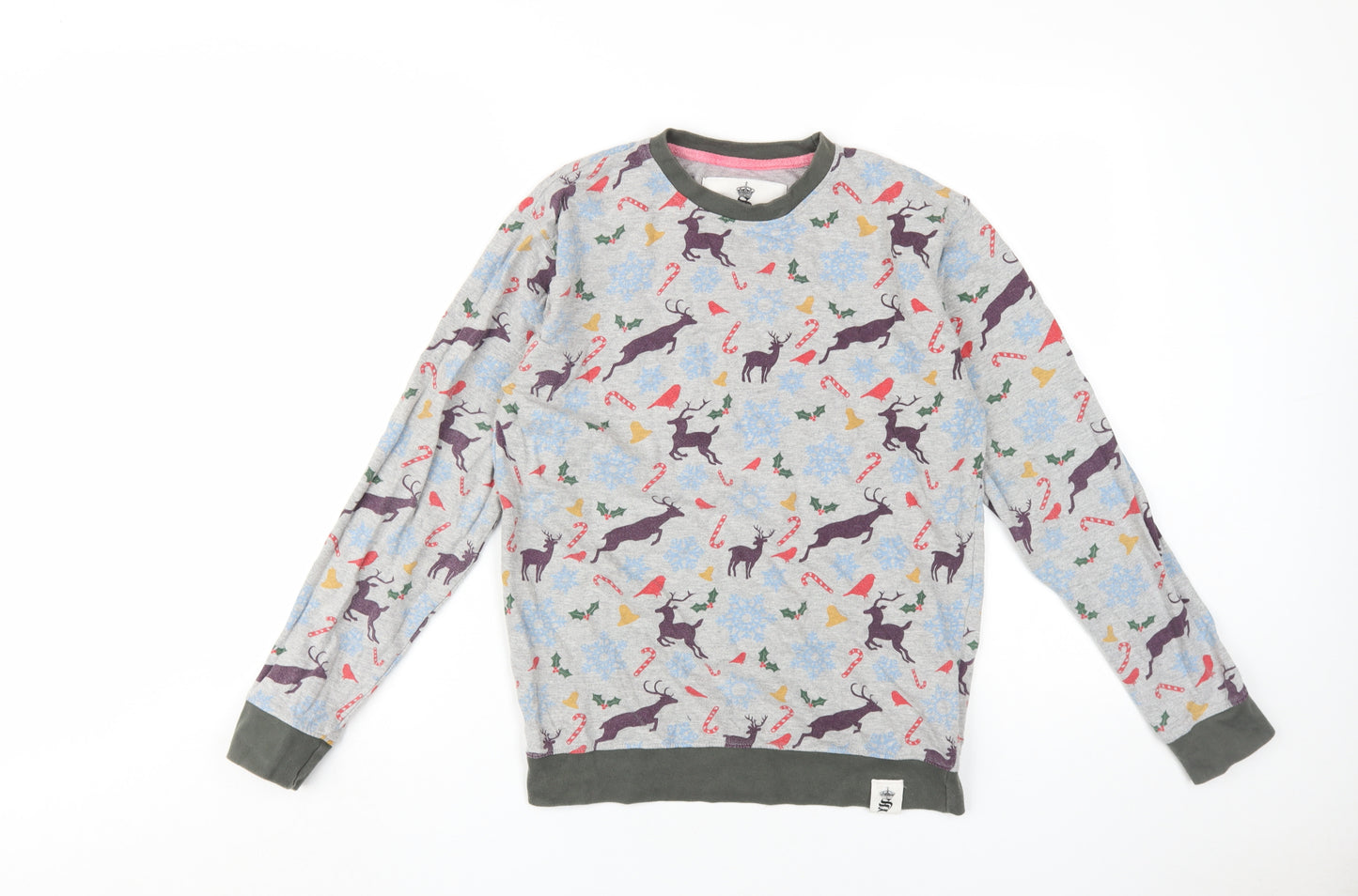Soulstar Unisex Grey Christmas Sweatshirt M