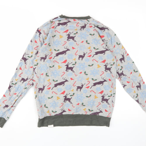 Soulstar Unisex Grey Christmas Sweatshirt M