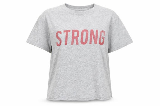Front view of Miss Selfridge Grey Crew Neck T-Shirt Women, size S