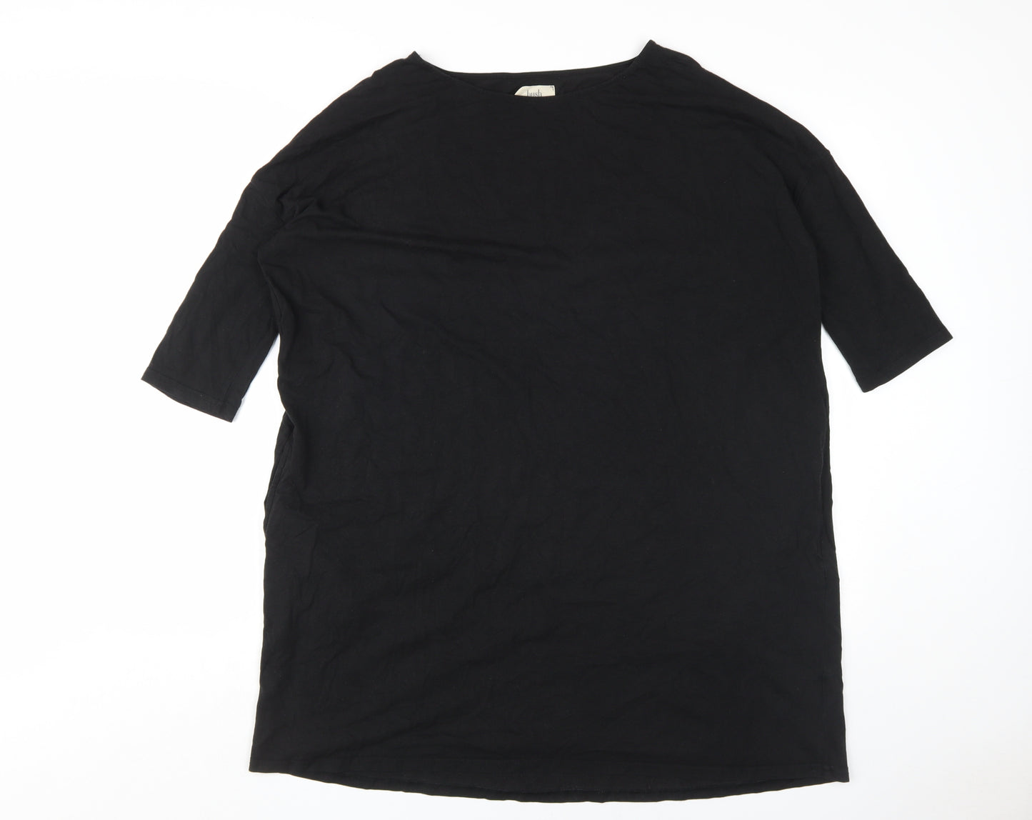 Hush Women's Black Shift Dress, Size S, Casual Autumn Style