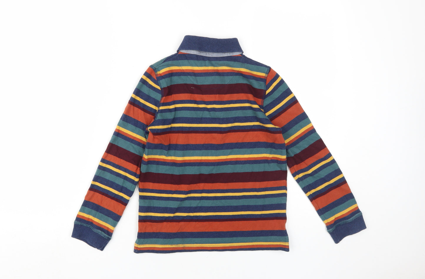 John Lewis Boys Multicoloured Striped Polo Shirt 8 Years