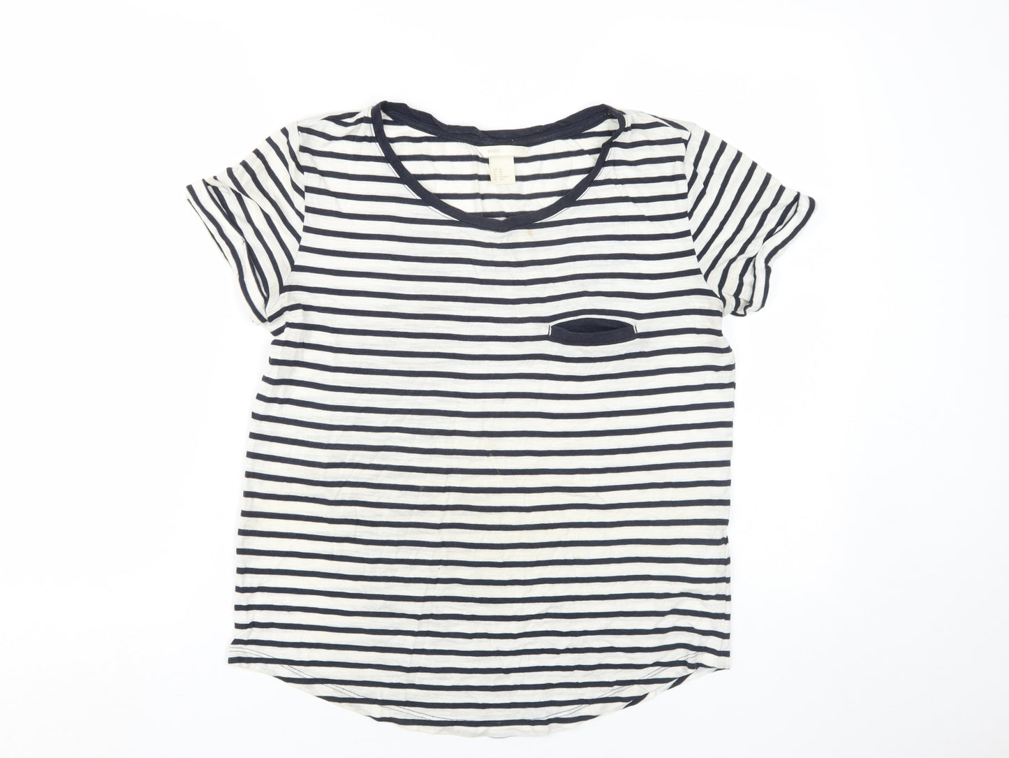 H&M Women's Striped Basic T-Shirt XS