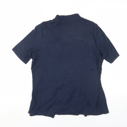 Marks and Spencer Women's Blue Tunic Blouse - Size 14