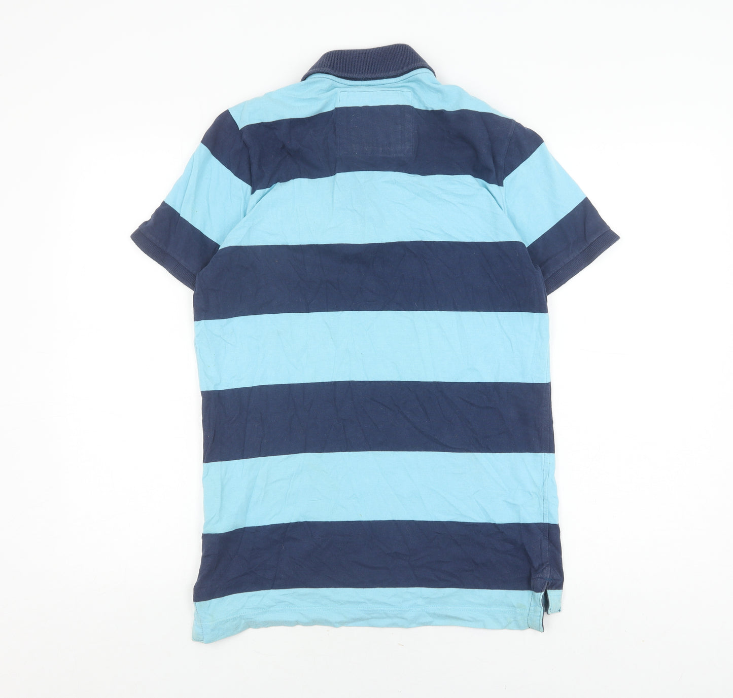Abercrombie & Fitch Unisex Blue Striped Polo M