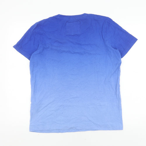 Abercrombie & Fitch Men's Blue Cotton T-Shirt L