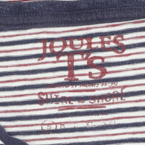 Joules Women's Multicoloured Striped T-Shirt Size S