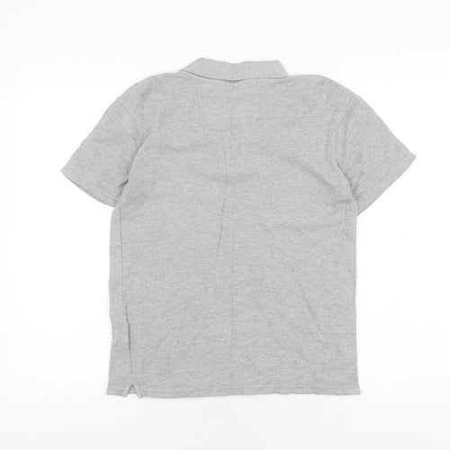 Fila Boys Grey Polo Shirt, Medium Regular Fit Casual