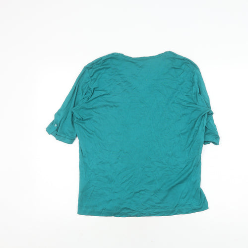 Jaeger Women’s Green V-Neck T-Shirt XL