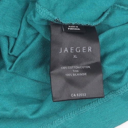 Jaeger Women’s Green V-Neck T-Shirt XL