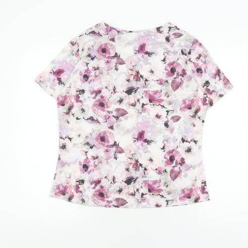 Damart Women's Floral T-Shirt, Multicoloured, Size 14