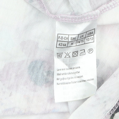Damart Women's Floral T-Shirt, Multicoloured, Size 14